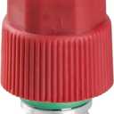 High Pressure AC Valve, Air Conditioning Service Port, Anti-Rust Air Conditioning Service Valve, Compatible with VW Polo Bora Jetta (Red)
