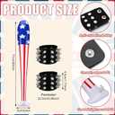 2 x 3 Pcs Halloween Women Jester Costumes Accessory Set Inflatable Baseball Bat Spike Leather Punk Cuff Bracelet Women