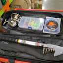 Fishing Rod Reel Combo Full Kit Telescopic Fishing Pole Set Spinning Reel Line Lures Hooks and Fishing Carrier Bag Saltwater Freshwater Fishing Gear for Kids Adults Professional