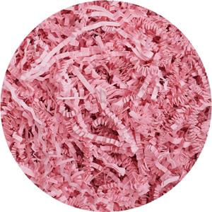 Hampton Distribution Light Pink Crinkle Paper Filler, 2lb Shredded Paper for Gift Baskets, Weddings & Birthdays (2 Pound, Light Pink)