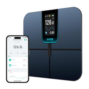 Ultra, Smart Scale with 4.3" Color Display, Digital Bathroom Scale for Body Weight BMI Muscle Mass Composition, Wi-Fi & Bluetooth Body Fat Scale with Heart Rate, 400 lbs (Black)