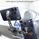 XIREL for Tesla Phone Mount All-Metal | MagSafe-Compatible [Strong Magnetic] Foldable 360 Adjustable for Tesla Model 3/Y/X/S/Juniper/Cybertruck,Fits All Phones+&iPhone17-12,Tesla Accessories