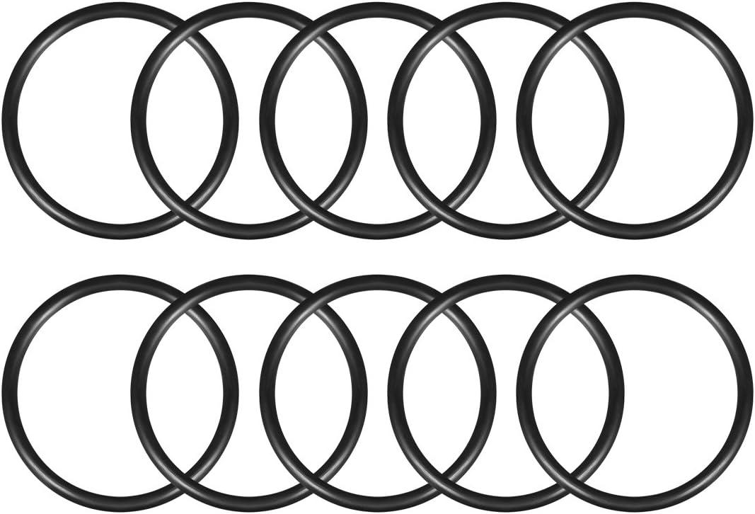 uxcell Nitrile Rubber O-Rings 67mm OD 57mm ID 5mm Width, Metric Sealing Gasket for Automotive Machine Plumbing, Pack of 10