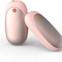 Gosalisu Hand Warmers Rechargeable, AI Electric handwarmers 2 Pack, 6000mAh Portable Heater Reusable, Stocking Stuffers for Women Men Raynauds, Golf, Hunting, Camping, Indoor Outdoor (pink)
