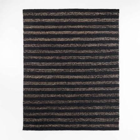 Black Rectangle Rug