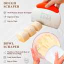 Complete Sourdough Starter Kit, Sourdough Bread Baking Supplies, Banneton Bread Proofing Basket with Sourdough Starter Jar, 9inch Round Bread Proofing Basket, for Bread Baking