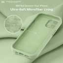 LOVE 3000 Designed for iPhone 15 Pro Max Case, Premium Silicone with [Soft Anti-Scratch Microfiber Lining] Shockproof Protective Phone Case for Men Women Girls 6.7", Matcha