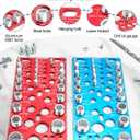 62 Pcs Nut and Bolt Thread Checker - 25 Standard + 25 Metric Thread Gauges | 12 Drill Bit Gauges, Wall-Mountable Bolt Size Finder for Identifying Fastener & Drill Bits