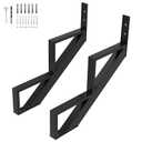 Steel Stair Step Riser-2 Pack, 2 Step Stair Stringers for Deck, Sturdy Steel Stair Stringer for Outdoor Steps and Stairs