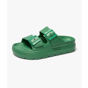 FUNKYMONKEY Women's Comfort Slides Double Buckle Adjustable Plastics Flat Sandals Size 7