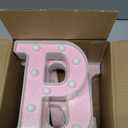 Prom LED Marquee Sign Light Up Letters, LED Prom Sign Marquee Letter Lights, Pink Letter Lights for Graduation Decorations, Class of 2026 Light Up for High School College Graduation Party