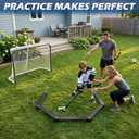 WIPHANY Hockey Stick Handling Training Aid Adjustable Hockey Stickhandling Trainer Suitable for On or Off Ice Portable Hockey Training Aid for Improving Puck Control Dangler