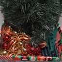 Mr. Pen- Christmas Tree Skirt 48 Inches, Sparkling Gold Sequin with White Faux Fur Christmas Tree Skirts