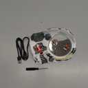 Christmas Village Scene Animated Skating Pond, LED Lights & 8 Classic Musical, Winter Moving Ice Skating Rink Decoration for Home Decor, Festive Gift (Snowman, Multicolor)