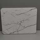 Stone Dish Drying Mats for Kitchen Counter (16x12In), Quick Dry Dish Drying Mat with Anti-Slip Pad, Absorbent Stone Dish Drying Mat, Match Any Countertop, White marble style, BPA Free, Designed in USA