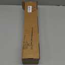 TONIAL Curtain Rod 32 to 86 Inch(2.6-7.2ft), Telescoping Splicing Drapery Rods for Windows 54 to 82 Inch(4.5-6.8ft), Decorative 3/4 Single Rod with Small Cap Finial, Black