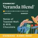 Starbucks K-Cup Coffee Pods, Blonde Roast Hot or Iced Coffee, Veranda Blend, 22 Keurig Pods (EXP 04/14/27)