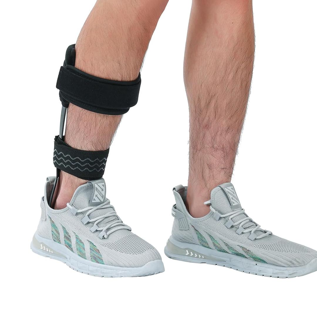 AFO Brace for Foot Drop - Lightweight Stabilizer for Men & Women, Fits in Most Shoes for Stroke, MS & Hemiplegia Recovery, Ankle Support & Drop Foot (Left, Small)