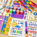 Cinrobiye 72 PCS Bible Coloring Books Party Favors Set Religious Party Favors Goodie Bag Fillers Christian Birthday Party Supplies DIY Scene Sticker Temporary Tattoo Crafts for Sunday School Church