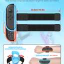 KOVA Wristbands for Nintendo Switch 2 (2025)/Switch 1 for Just Dance 2026/2025/2024/Zumba Burn it Up,2 Pack Secure & Skin-Kindly Wrist Straps Accessories for JoyCon 2,fit Adult & Kids