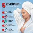 Infinitee Xclusives Luxury 100% Ring-Spun Cotton White Bath Towels Set of 4 (27x54 inches) Soft, Absorbent & Quick-Drying Towels for Bathroom, Gym, Spa & Hotel Use (Brilliant White, Bath Towels)