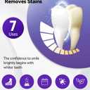 Teeth Whitening Strips 4 Treatments, Enamel Safe for Sensitive Tooth, Whitens Teeth, Purple Whitening Strips, Removes Yellow Stains & Bad Breath - Effective Color Correction for a Brighter Smile