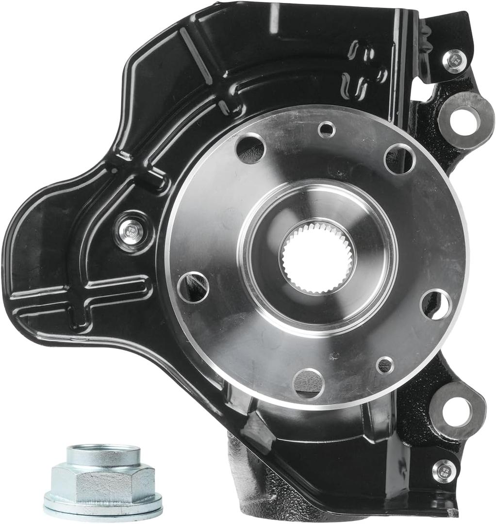 Steering Knuckle Wheel Bearing Hub Assembly Front Left Driver Side Compatible with 2014-2020 Ram ProMaster 1500 2500 3500, Replace 68157801AA LK137