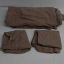 Deep Khaki Duvet Cover King Size - 3 Pieces Prewashed Cotton-Like Extra Soft Bedding Set, Includes 1 Duvet Cover 104x90 Inches with Zipper Closure & 2 Pillow Shams, Comforter Not Included