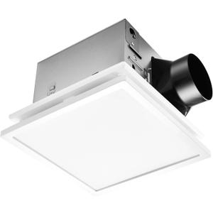 Tech Drive Bathroom Exhaust Fan with Light, 110 CFM, Super Quiet 1.2 Sone Bathroom Fan with Light,1000lm Dimmable 3CCT LED Light 3000K/4000K/5000K Selectable,Energy Star Ventilation Fan,White