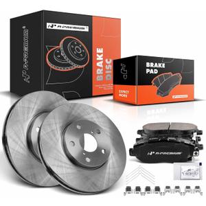 A-Premium 11.65 inch (296mm) Front Vented Disc Brake Rotors + Ceramic Pads Kit Compatible with Select Lexus Models - GS300 1993-2005, GS400 1998-2000, GS430 2001-2005, IS300 2001-2005, SC430 2002-2010