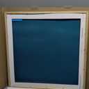 18x18 Frame with Mat - Black 20x20 Frame Wood Made to Display Print or Poster Measuring 18 x 18 Inches with White Photo Mat, 20x20 Matted To 18x18