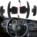 Steering Wheel Magnetic Paddle Shifter for BMW M3 X5 X6 M E90 E92 E93 E81 E82 E87 E88 E90 E71 Saloon Coupe Convertible Carbon Fiber Padddle Extension (for E Series)