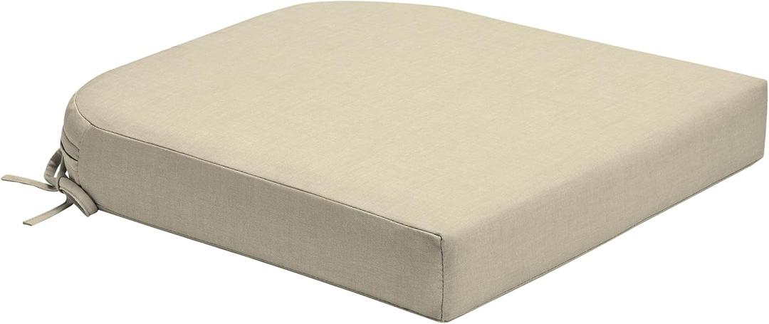 Arden Foam Outdoor Round Back Seat Cushion Kit, 20 x 19, Made with ProFoam, Rain-Proof, Fade Resistant, Tan Leala