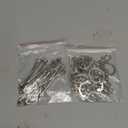 ROADPLUM 12 Pcs Beadable Keychain Bar, Silver Bead Keychain Beaded Item for Pendant DIY, Alloy Blank Key Chain Accessories Bulk for Beadable Gift Jewelry Making Supplies