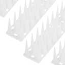 OFFO Bird Spikes for Pigeon Woodpecker Crow, Outdoor Use for Balcony Patio Window, Easy to Install, Frosted White, Covers 8.3 Feet(2.5m)