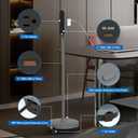 Mobile Charging Tower 5 AC Outlets 4 USB Ports 10ft Retractable Power Cord
