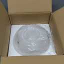 VONLUCE Industrial Semi Flush Mount Ceiling Light, 8.3" Ceiling Light Fixture with Clear Glass Shade, Farmhouse Lighting for Hallway Kitchen Bedroom Entryway, Brushed Gold Flush Mount Light Fixture