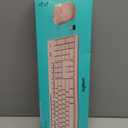 Logitech MK270 Wireless Keyboard and Mouse Combo for Windows, 2.4 GHz, 8 Multimedia Keys, PC, Laptop, Wireless Keyboard Compact Mouse Combo - Rose (Pack of 1)