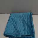 DEZENE Turquoise Throw Pillow Cases 22x22: 2 Pack Inch Original Striped Velvet Square Decorative Pillow Covers for Farmhouse Couch