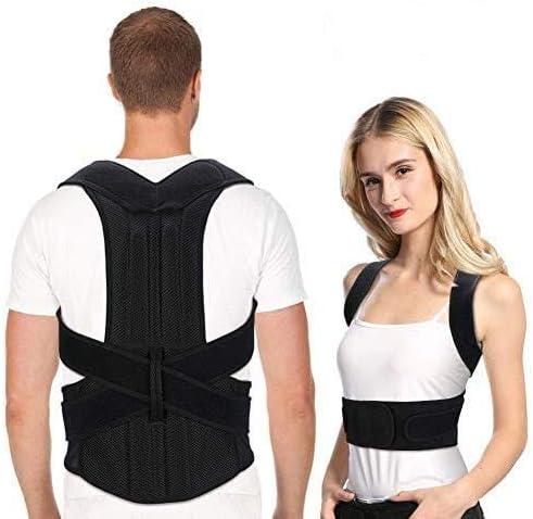 Back Brace Posture Corrector for Men and Women, Adjustable Full Lumbar Back Brace Belts for Slouching and Hunching to Improve Bad Posture Thoracic Kyphosis and Upper Back Pain