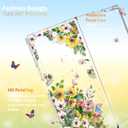 for Samsung Galaxy Z Fold 7 Case 5G Marble Slim Anti-Drop Shockproof Protective Soft Shockproof Clear Phone Protective Covers 8.2 Inch for Women Men (Flowers Sea)