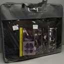 LUCKYMAN CLUB F150 Full-Set Seat Covers J03-Q3 with Waterproof Faux Leather, Fit 2015-2025 Ford F150 and 2017-2025 F250 F350 F450 (Full Set, Black)