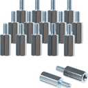 Kado Wall Mount Spacer Adapter Set for Desktop/Portable Monitor, 16pcs M4x14mm Hex Stainless Steel Standoff Spacer Screw Nut Bolt Motherboard Prototyping Accessories for PCB, Computer & Circuit Board