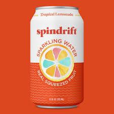 Tropical Lemonade Spindrift Sparkling Water 24pk x12oz l 20lbs. Best Before Date 1/22/26