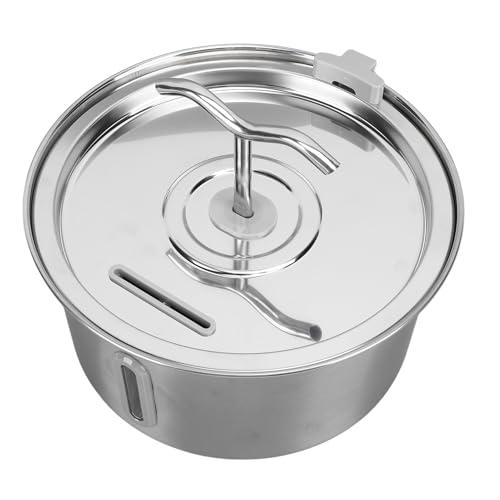 Cat Water Fountain, 3.2L Stainless Steel Dual Spouts Automatic Pet Fountain Dog Water Dispenser with Water Level Window and Filter Silent Cat Water Dispenser Bowl for Dogs and Cats