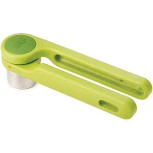 Joseph Joseph Helix Garlic Press Mincer Ergonomic Twist-Action Hand Juicer Stainless Steel, Green