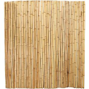 4FT x 6FT Natural Bamboo Fence Roll, Outside Bamboo Privacy Fencing, Natural Privacy Screen Panels for Garden, Outdoor