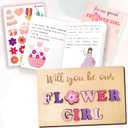 STOFINITY Flower Girl Proposal Gifts - Will You Be My Flower Girl Gift Set, Asking Flower Girl Gifts from Bride for Wedding, Flower Girl Book for Girls