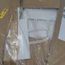 Joybe 300 Pack 5.95x3.25x8 Inch Small White Paper Bags with Handles Bulk, Kraft Paper Gift Bags for Birthday Party Favors Grocery Retail Shopping Business Goody Merchandise Craft Blank Sacks (300pcs)