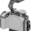 SmallRig Black Mamba Camera Cage Kit for Canon EOS R5 Mark II with Top Handle and Dedicated Cable Clamp, Aluminum Alloy Camera Rig with HawkLock Cold Shoe, 1/4''-20 & 3/8''-16 Threaded Holes - 4976